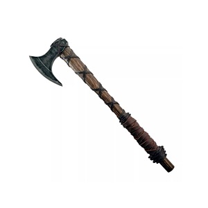 Wholesale Customized OEM ODM Cutlery Factory Hot Selling Hand Forged High Carbon Steel Etched Viking Leather Sheath Hatchet <b>Axe</b> - Product Image 1