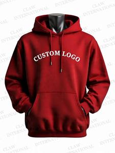 Sudadera con Capucha de Alta Calidad, 100% Algodón, Personalizada, Estilo Urbano, Bordada, para Hombre, con Cuello con Capucha, Diseño Sólido, para Invierno - Product Image 2
