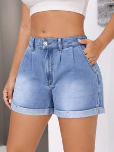 Shorts en jean pour femmes de haute qualité conçus sur mesure à la mode Prix de gros orienté vers l'exportation du Bangladesh - Product Image 3