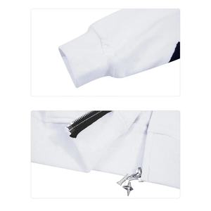 OEM Vente en gros Sweat à capuche zippé 100% coton Pull-over à capuche brodé à plat avec logo personnalisé avec poche pour hommes - Product Image 3