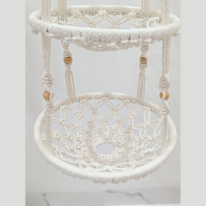 Panier de rangement suspendu en macramé JNC, durable, tissé à la main, pour l'organisation de la maison - Product Image 6