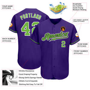 Jersey de béisbol de equipo personalizado transpirable de secado rápido ligero auténtico suministro de fábrica al por mayor para escuelas y clubes - Product Image 6