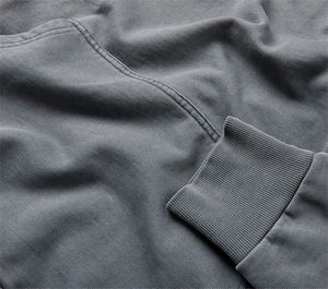 2026 custom vintage acid wash hoodie men heavy french no <b>string</b> hoodies cotton 320g unisex pullover hoodies - Product Image 4