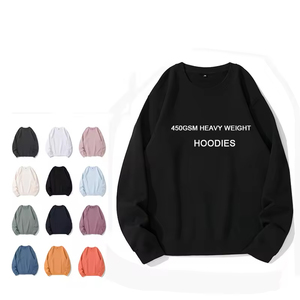 Vente de gros Sweatshirts avec logo personnalisé Services Pull unisexe Sweat-shirt à col rond pour hommes Pull-over uni - Product Image 6