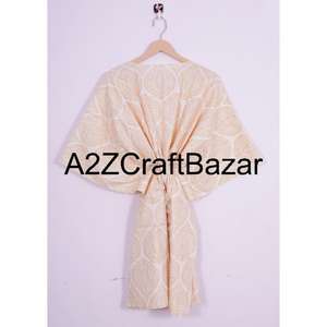 Robe courte en coton écologique pour femmes, imprimé floral, vêtements de plage, été, décontractée, respirante, légère, coupe ample - Product Image 5