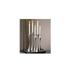 Highest Quality Metal <b>Silver</b> Tableware Decorative <b>Candlestick</b> Holders Stands Outdoor Usage Greatest Quality Candle Holders - Product Image 1