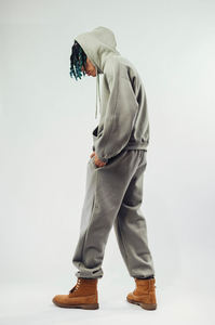 Oversize Jogger Pullover Oversize Chándal Hombres Personalizado Alta calidad Jogging Trajes Chándal Fleece 450 Gsm Heavy - Product Image 2