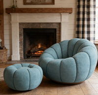 Canapé Citrouille Haute Qualité, Fauteuil de Loisirs à Haute Résilience, Antidérapant, pour Coin Home Cinéma