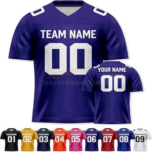 Camisetas de fútbol americano bordadas personalizadas al por mayor Atlanta City, ropa de equipo para hombre, sublimación, poliéster, secado rápido - Product Image 2