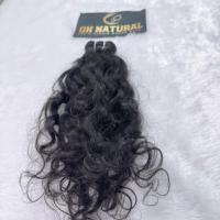 Ekstensi Rambut Remy India Donor Tunggal GK NATURAL untuk Anak Perempuan dan Wanita, Tebal, Keriting, 100g, Kemasan Double Weft Mesin