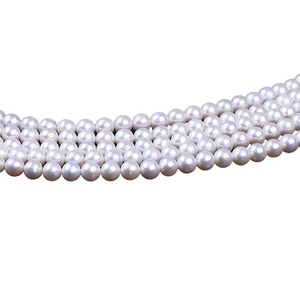 ไข่มุกน้ำจืดธรรมชาติสีขาวทรงหลวม ขนาด 5 มม. เกรด AA สำหรับทำเครื่องประดับ - Product Image 2