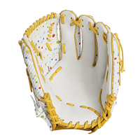 Guantes de Béisbol de Cuero Genuino para Partidos de Sóftbol Manopla de Béisbol Equipo Modelo de Infield para Entrenamiento de Adultos y Jóvenes