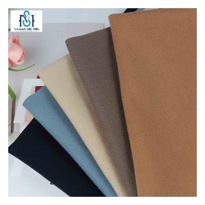 Nouvelle arrivée 100% Polyester matériel paon sergé tissu Spandex sergé 230gsm mode dame costumes/pantalons - Product Image 5