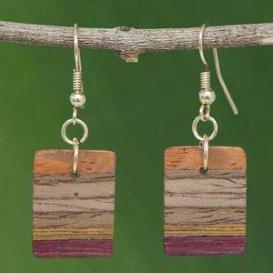 New Trendy Best Selling Luxurious <b>Earrings</b> Designer Wood <b>Ear</b> <b>Cuff</b> Studs Geometric Wooden Laser Cut <b>Earrings</b> Wooden Wholesale - Product Image 6