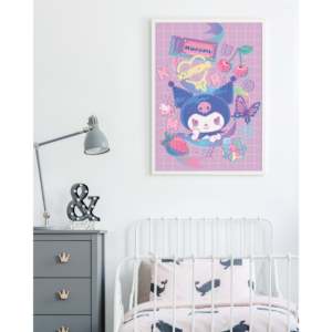 Sanrio Modern Design Paper <b>Poster</b> Kuromi Mood Hello Kitty for Wall Decorations on Birthday Occasions - Product Image 4