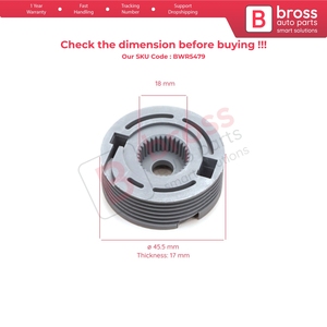 BWR5479 Window Regulator Wheel Pulley <b>Gear</b> Front Right Door 7231109003 for Actyon Sports Kyron - Product Image 5