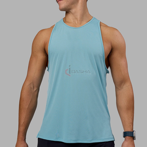Camisetas sin mangas de alta elasticidad de secado rápido camisetas de entrenamiento sin mangas gimnasio correr Fitness Tops fabricante - Product Image 5