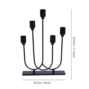 Bougeoir en métal au design élégant, support décoratif de table pour la maison et les mariages - Product Image 3