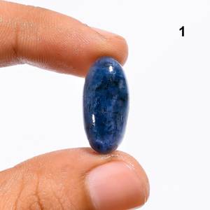 100% ธรรมชาติที่หายากนีออนสีฟ้า Kyanite Cabochons เครื่องประดับแท้ทําอัญมณีขายในราคาขายส่งราคาถูกจํานวนมาก OEM - Product Image 5