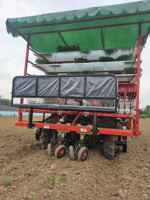 KAFAN Transplanteur de semis remorqué pour tracteur, rouge, haute qualité, composants de valve mécanique, garantie 1 an