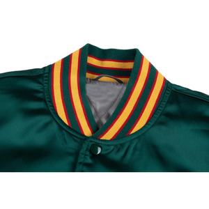 Chaqueta universitaria de béisbol personalizada de la mejor calidad, chaqueta universitaria de moda a granel, chaqueta universitaria de satén, decoración bordada Reversible - Product Image 4