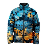 Blouson d'hiver personnalisé en toile matelassée pour homme, taille XL, réversible, avec col montant, capuche et fermeture éclair, imprimé par sublimation avec lettres