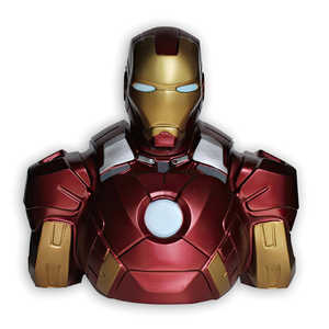 Buste de Iron Man Marvel Deluxe de haute qualité, tirelire en PVC et plastique avec fonction de rangement de pièces en métal, idéal pour cadeaux et promotions - Product Image 3