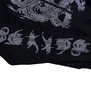 Men's New Arrival Full Sleeve <b>Hoodies</b> Comfortable Different Colors Basics Cotton Blended New Fashion Custom <b>Rhinestone</b> <b>Hoodies</b> - Product Image 4