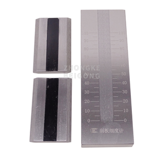 0-150μm Grindometer paslanmaz çelik incelik göstergesi ISO standart tek çift oluk - Product Image 3