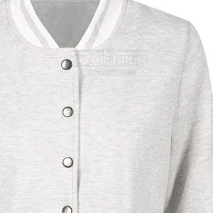 <b>Lightweight</b> Casual Varsity <b>Jacket</b> With Ribbed Trim <b>Women</b> Custom Varsity <b>Jacket</b> With Your Brand Patch And Colors - Product Image 5