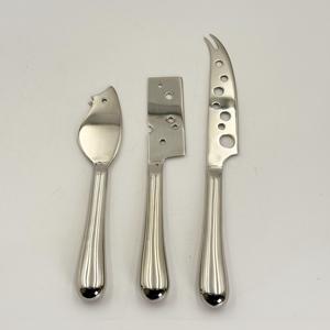 Juego de 3 Utensilios para Queso de Acero Inoxidable 202 Ecológico con Acabado Pulido Espejo para Cortar Queso y Mantequilla en Casa - Product Image 4