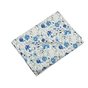 Nappe imprimée en toile de coton indien, bloc à main, 4 places, 6 places et 8 places - Product Image 6