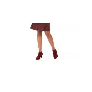 เดรสลำลองทรงเอไลน์ คอทรงกลม สีม่วง ไซส์ XL สำหรับผู้หญิง ซักได้ ทรงเอ็มไพร์ ยาวระดับเข่า แต่งระบาย เหมาะสำหรับใส่ในช่วงกลางวัน - Product Image 3