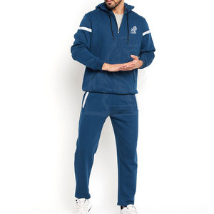 Cheap Price OEM Wholesale Men's Long Sleeve Tracksuit New Design Cotton Bulk Tracksuit Set - Product Image 1