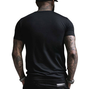 Camiseta de algodón 100% de corte holgado para hombre a precio económico, diseño de logotipo personalizado, cuello redondo, camiseta estampada gráfica para hombre de alta demanda. - Product Image 2
