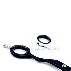 Barber Stylist Black Titanium <b>Hair</b> <b>Cutting</b> <b>Scissors</b> <b>Hair</b> Salon Black Titanium Barber <b>Scissors</b> <b>for</b> <b>Cutting</b> and Styling - Product Image 6