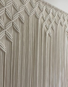 ม่าน macrame สำหรับประตูหรือหน้าต่างม่าน macrame ทำด้วยมือฉากกั้นห้องคนเร่ร่อนแนวโบโฮ - Product Image 2