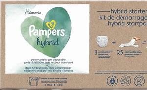 ผ้าอ้อมสำหรับเด็กแบบไฮบริดแท้สำหรับแพมเพิสขนาด xxl/xxxl วัสดุคอตตอนพิมพ์ลายกันรั่ว - Product Image 5