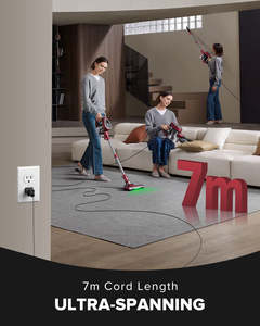 Aspiradora de Mano con Cable Liberbot C8 con Filtro HEPA, Cable de Alimentación de 7 Metros, Depósito de Polvo de 1.5 Litros, Aspiradora de Mano 6 en 1 para Pisos de Madera - Product Image 2