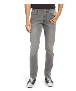 กางเกงยีนส์แจ็คเก็ตผ้ายีนส์สำหรับผู้ชายชุดออกกำลังกายผ้ายีนส์ทรงดินสอเข้ารูปสไตล์วินเทจซักได้ตามต้องการ - Product Image 1