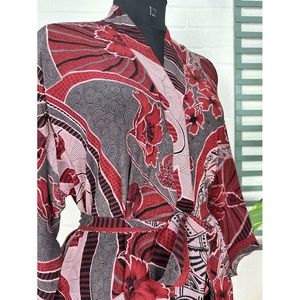 Kimono Vintage de Crepé de Seda, Ligero y Lujoso, Bata Suave y Cómoda, Regalo Perfecto para Mujer, para Usar por la Noche, Tejido para Primavera - Product Image 4