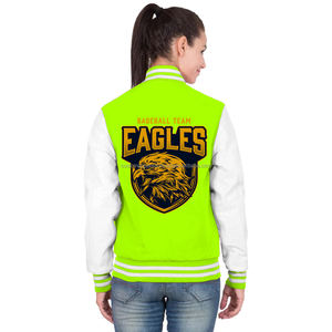Chaqueta Varsity Premium para Mujer, Acolchada, Transpirable, de Felpa Suave y Algodón, con Bordado - Product Image 4