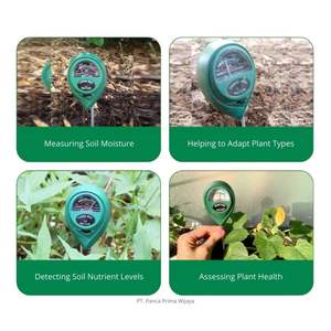 Testeur de sol 3 en 1 de haute qualité, pH, humidité, lumière, analyseur de sol de jardin, corps en ABS et métal, sans batterie - Product Image 4