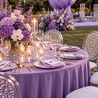 Thème violet personnalisé pour mariage en plein air, achat unique pour la décoration de mariage personnalisée, fleurs de mariage