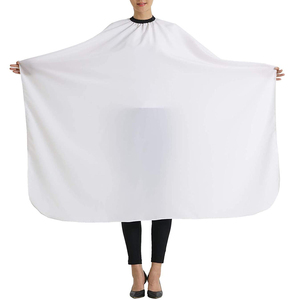 Abrigos de peluquería personalizados y ropa de trabajo para salón de belleza poliéster resistente al agua chaleco delantal de peluquero ecológico al por mayor - Product Image 1