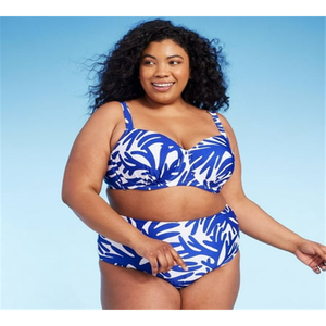 Kona Sol Top Bikini Blu con Ferretto da Donna, Taglia US 24 Plus, in Spandex/Nylon, Set 2 Pezzi con Decorazioni Cut-Out e Scavate - Product Image 4