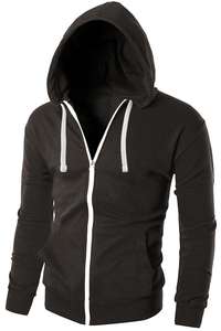 Sudadera con capucha con cremallera de invierno de lana gris oscuro personalizable para hombre 2025 Capucha ajustable de algodón de alta calidad y patrón estampado 100% - Product Image 4