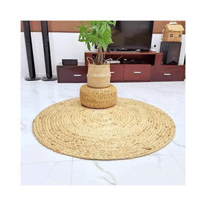 Water Hyacinth Placemat and Cup Mat Set decorative <b>woven</b> mats, material: hyacinth fiber; use: serving dishes; origin: Vietnam - Product Image 3