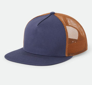 Casquette en maille unie de couleur beige, réglable, respirante, légère, décontractée, avec un chapeau de camionneur en coton 100% doux - Product Image 1