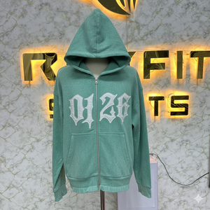 เสื้อฮู้ดซิปออนิกซ์ ซุปเปอร์สตาร์ สีเงินเมทัลลิก ยูนิเซ็กส์ สตรีทแวร์ ทรงโอเวอร์ไซส์ ความยาวปกติ ผ้าถักโพลีเอสเตอร์ - Product Image 4